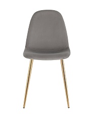 Кухонный стул Stool Group Валенсия SN велюр серый золотые ножки OS-001L HLR-18 gl 1