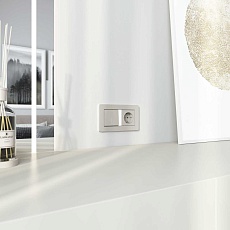 Выключатель одноклавишный проходной с подсветкой (дымчатый) W1212104/ a069450 1