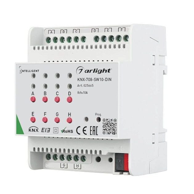 Релейный модуль Arlight KNX-708-SW10-DIN 025665 фото 