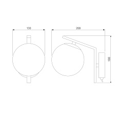 Бра Eurosvet Shape 70132/1 хром 1