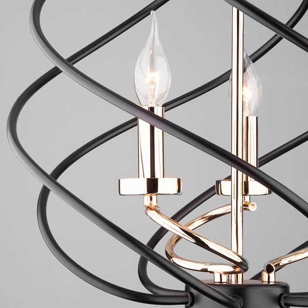 Подвесная люстра Eurosvet Sorrel 60105/3 черный изображение 3 Подвесная люстра Eurosvet Sorrel 60105/3 черный Фото № 3