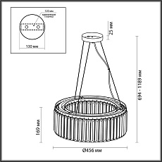 Подвесная люстра Odeon Light Classic Vassa 4987/6 5