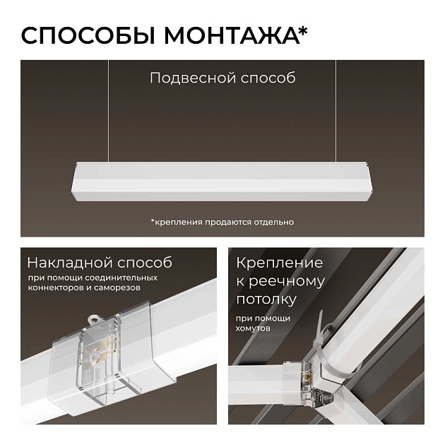 Накладной линейный светодиодный светильник Apeyron 30-58 изображение 10 Накладной линейный светодиодный светильник Apeyron 30-58 Фото № 10
