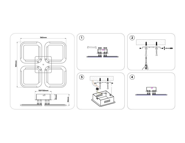 Светильник потолочный Ambrella light ACRYLICA FA8947 изображение 6 Светильник потолочный Ambrella light ACRYLICA FA8947 Фото № 6
