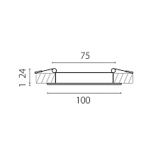 Встраиваемый светодиодный светильник Lightstar Zocco 223074-XS 2