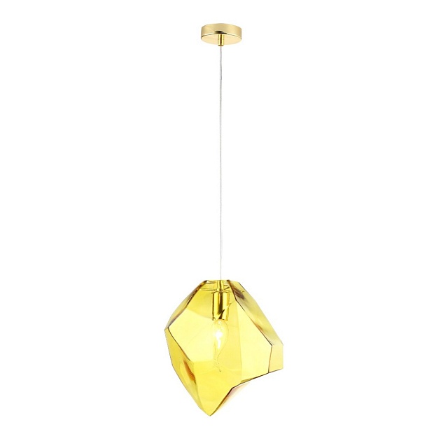 Подвесной светильник Crystal Lux NUESTRO SP1 GOLD/AMBER фото 