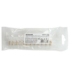 Колодка клеммная винтовая Stekker, линейка 12 штук, полиэтилен, LD227-15A DIY 39897 2