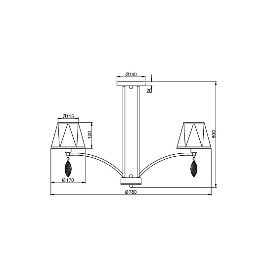 Потолочная люстра Vele Luce Sinfonia VL4184L08 изображение 4 Потолочная люстра Vele Luce Sinfonia VL4184L08 Фото № 4