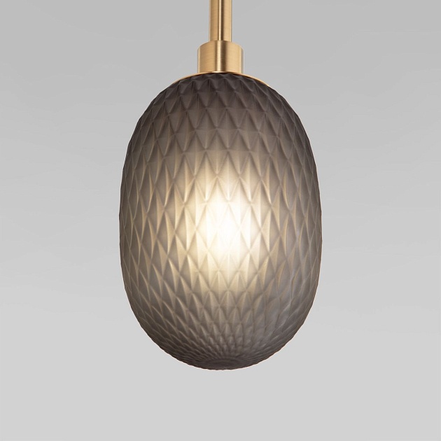 Подвесная люстра Eurosvet Pineapple 50266 дымчатый/прозрачный/янтарный Фото № 4