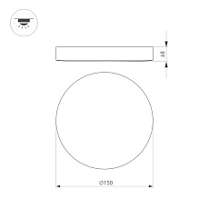 Накладной светодиодный светильник Arlight SP-FLOWER-R280-15W Day4000-MIX (WH, 110 deg, 230V, MOTION) 042573 2