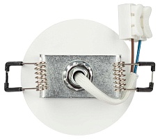 Светильник встраиваемый алюминиевый ЭРА KL106 WH/BK под лампу MR16 GU10 белый/черный матовый Б0061628 4