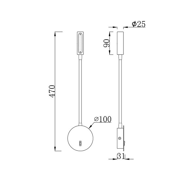 Бра Maytoni Stem C035WL-L3W3K Фото № 5