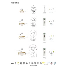 Люстра-вентилятор Mantra NISEKO FAN XS 9090 2