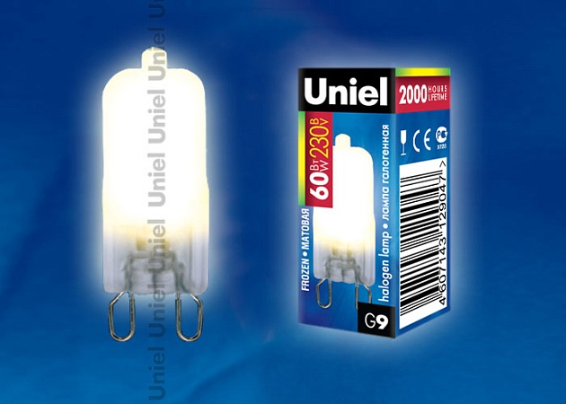 Лампа галогенная Uniel G9 60W матовая JCD-FR-60/G9 00577 фото 2