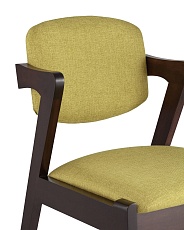 Кухонный стул Stool Group VIVA массив гевеи (эспрессо) мягкое сидение оливковое 2 шт. MH32060 BZ-13 GREEN-KOROB2 1