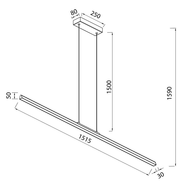 Подвесной светильник Mantra Lineal 8961 изображение 2 Подвесной светильник Mantra Lineal 8961 Фото № 2