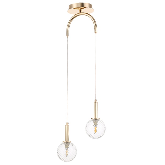 Подвесной светильник Crystal Lux Luxury SP2 Gold фото 