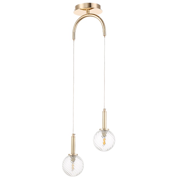 Подвесной светильник Crystal Lux Luxury SP2 Gold изображение 1 Подвесной светильник Crystal Lux Luxury SP2 Gold Фото № 1
