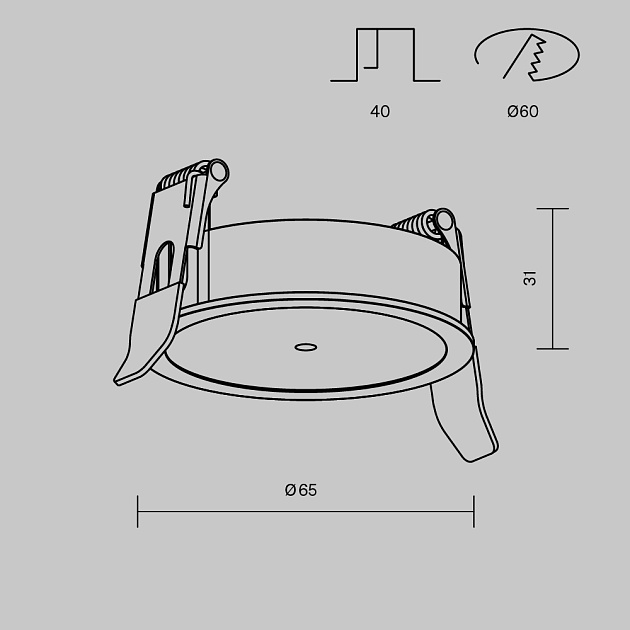 Крепление Maytoni Technical Pendant PA001-RS-W Фото № 6