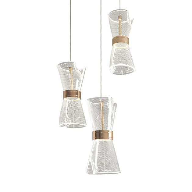 Подвесная светодиодная люстра Freya Dress FR5438PL-L18G Фото № 3