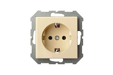 Розетка 2P+E Liregus Epsilon бежевый 28-0661 3