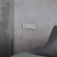 Накладка для розетки с заземлением и защитными шторками, с USB A+C, S70 (серый) Voltum VLS001016 3