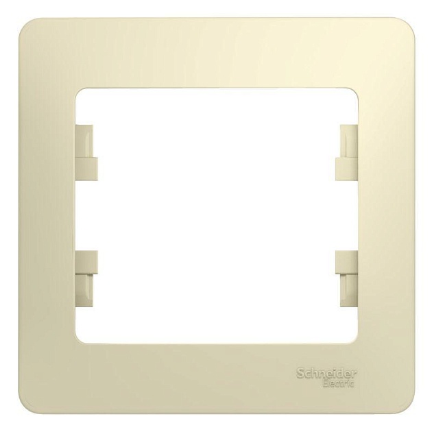 Рамка 1-постовая Systeme Electric Glossa бежевая GSL000201 Фото № 1