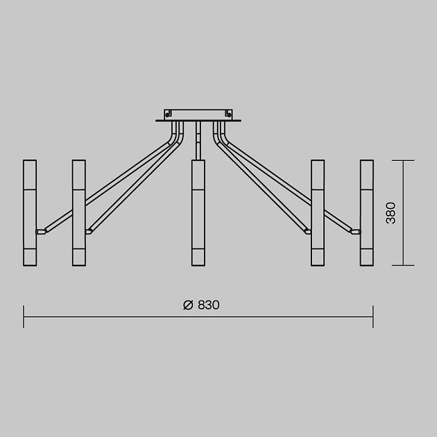 Потолочная люстра Maytoni Vigo MOD620CL-16B Фото № 8