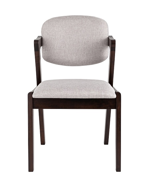 Кухонный стул Stool Group VIVA массив гевеи (эспрессо) мягкое сидение светло-серое 2 шт. MH32060 BZ-10 LIGHT GREY KOROB2 Фото № 4
