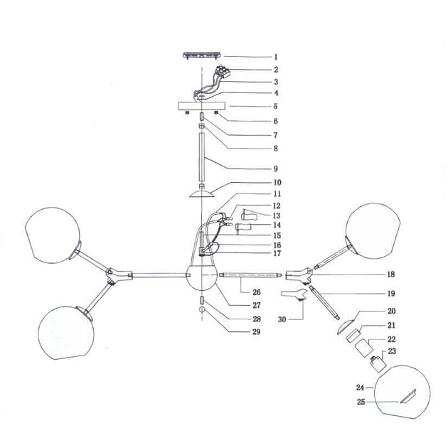 Потолочная люстра Lightstar Beta 785087 Фото № 5