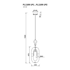 Подвесной светильник Fluorite Anelli FL1100-1P2 1