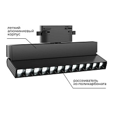 Трековый светодиодный светильник Apeyron 25-20 2