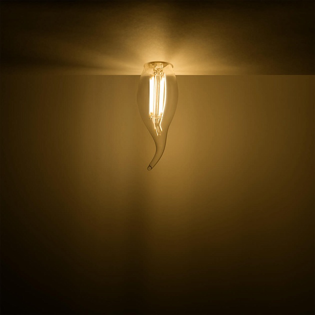 Лампа светодиодная филаментная Gauss E14 11W 2700К прозрачная 104801111 фото 8