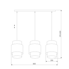 Подвесной светильник TK Lighting 6531 Boho White 1