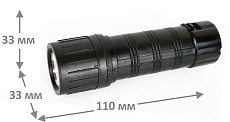 Ручной светодиодный фонарь Ultraflash Т от батареек 100х32 15 лм 7102-TH 11788 1