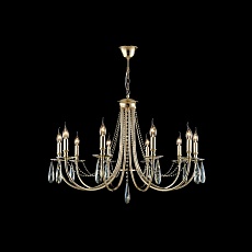 Подвесная люстра Crystal Lux Victoria SP10 Gold/Amber 4