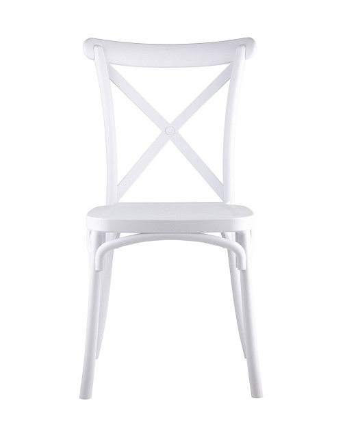 Кухонный стул Stool Group Кроссбэк пластиковый белый Y030 white изображение 3 Кухонный стул Stool Group Кроссбэк пластиковый белый Y030 white Фото № 3