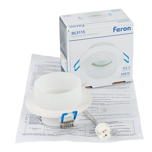 Встраиваемый светильник Feron DL3115 51935 изображение 10 Встраиваемый светильник Feron DL3115 51935 Фото № 10
