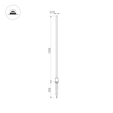 Ландшафтный светодиодный светильник Arlight KT-Champagne-L1200-3W Warm3000 034166 1