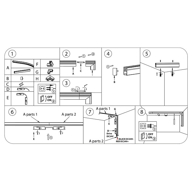 Коннектор L-образный Lightstar Linea 506137 Фото № 2