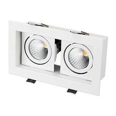 Встраиваемый светодиодный светильник Arlight CL-Kardan-S180x102-2x9W Day 024138