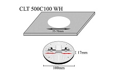 Встраиваемый светодиодный светильник Crystal Lux CLT 500C100 WH 3000K 2