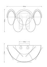 Бра Moderli Komo V7083-2W 1