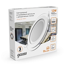 Встраиваемый светодиодный светильник Gauss 947111112 4