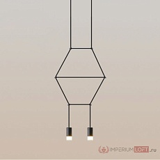 Подвесной светильник Imperium Loft Via Wireflow Polyhedral 2 Lineal Pendant Light 152907-22