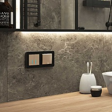 Рамка Werkel Platinum на 2 поста черный алюминий W0022608 4690389184451 5