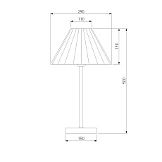 Настольная лампа Eurosvet Peony 01132/1 хром/графит 2