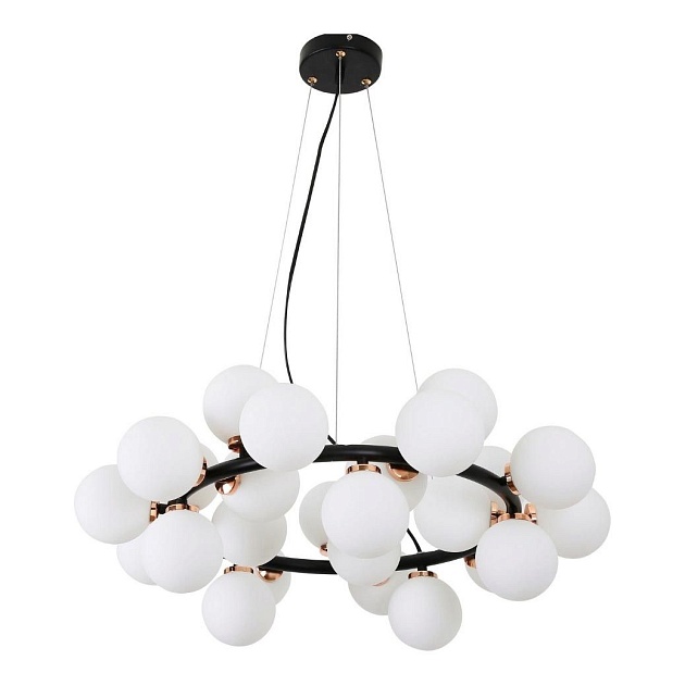Подвесная люстра Lumina Deco Marsiada LDP 6033-25 BK+GD Фото № 1