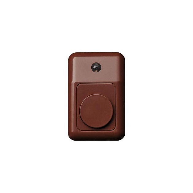 Кнопка звонка Liregus Retro с подсветкой коричневый омбре 28-673 фото 