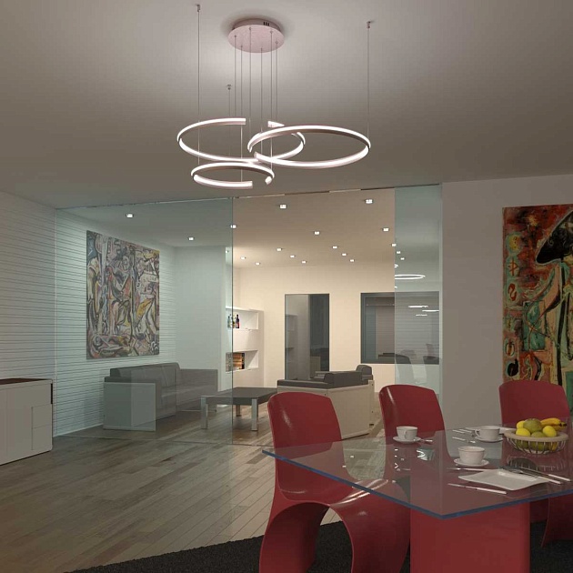 Подвесной светильник Eurosvet 90180/3 сатин-никель Фото № 3